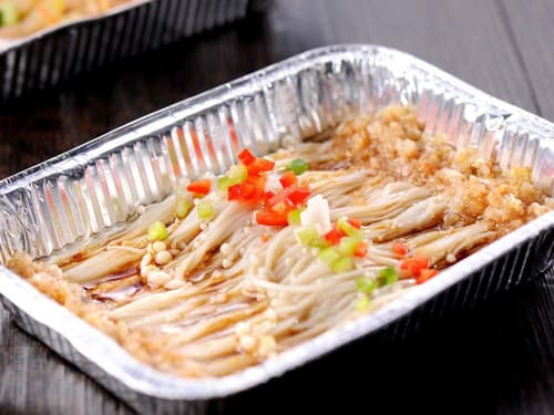 如皋锡纸烤金针菇